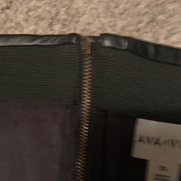 Ava & Viv Black Faux Leather Mini Skirt - Picture 8 of 11